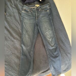 Madewell 10” High Rise skinny jeans
